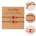 thumbnail image 3 of 2pcs Creative Braided Bracelet Carnelian Wrist Chain Couples Gift Bracelet, 3 of 8