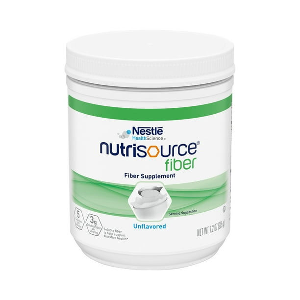 Nutrisource Fiber Oral Supplement Unflavored 7.2 oz. Canister Powder