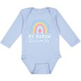 thumbnail image 3 of Inktastic My Mamaw Loves Me Girls Retro Rainbow Girls Long Sleeve Baby Bodysuit, 3 of 5