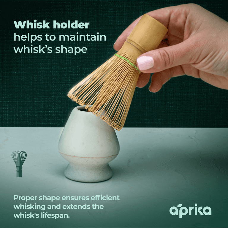 aprikalife Bamboo Matcha Whisk, 100 Prongs, Japanese Tea