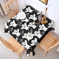 thumbnail image 2 of Smiling Ghosts Halloween Pattern Square Tablecloth,Waterproof Square Table Cover,Wipeable Spillproof Washable Table Cover for Home Kitchen Party Decor 60"x60"(152x152cm), 2 of 6
