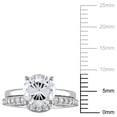 thumbnail image 2 of Everly Women's Created Sapphire 10k White Gold Bridal Set, 2 of 8