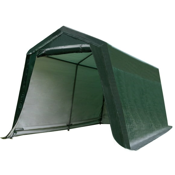 Gymax 10'x10' Patio Tent Carport Storage Shelter Shed Car Canopy Heavy Duty Green