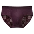 thumbnail image 5 of ruhuadgb Men Panties Breathable Stretchy Quick Dry Fine Mesh Non-pilling 3D Wrapping Summer Cool Male Briefs Men Clothing, 5 of 8