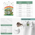thumbnail image 6 of St Patrick's Day Tie Up Curtains 45 Inches Long, Kitchen Window Curtains Over Sink, Green Shamrock Gnomes Love Star Rainbow Spring Small Window Curtains Balloon Curtains Valances for Bedroom 34"x45", 6 of 8