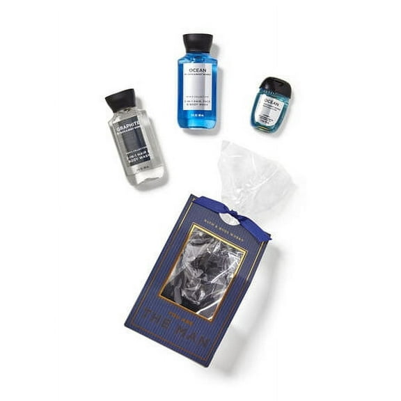 Bath Body Works YOU'RE THE MAN Mini Gift Set Ocean Body Wash and Hand Cleaner- Graphite Body Wash