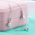 thumbnail image 6 of Limei 2 Pack Women Luxury Fashion 3Pcs Bells 12 Beads Chain Ankle Bracelet Beach Anklet, 6 of 6