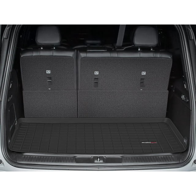 Weathertech Cargo Area Liner 401487 Direct Fit; Raised Edges; Black; Thermoplastic Elastomer TPE Injection Molded Material; Non-Skid