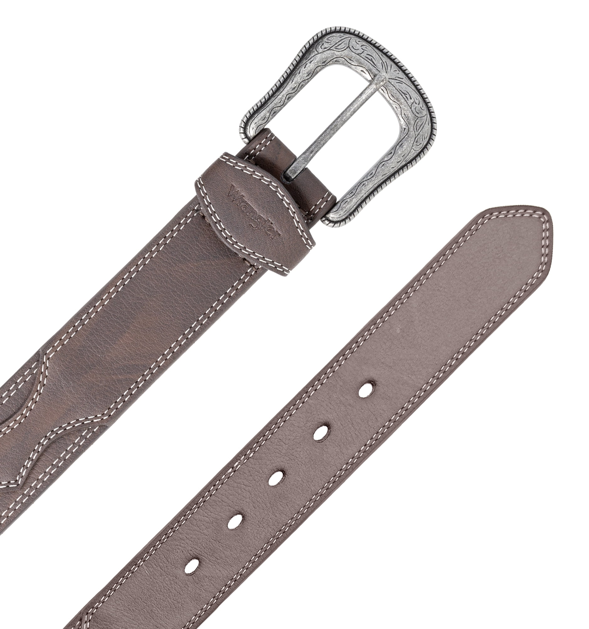 Men's Wrangler 38mm Leather Western Buckle Belt