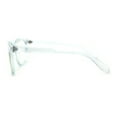 thumbnail image 2 of Rectangle Keyhole Plastic Horn Rim Blue Light Filtering Computer Glasses Blue, 2 of 4