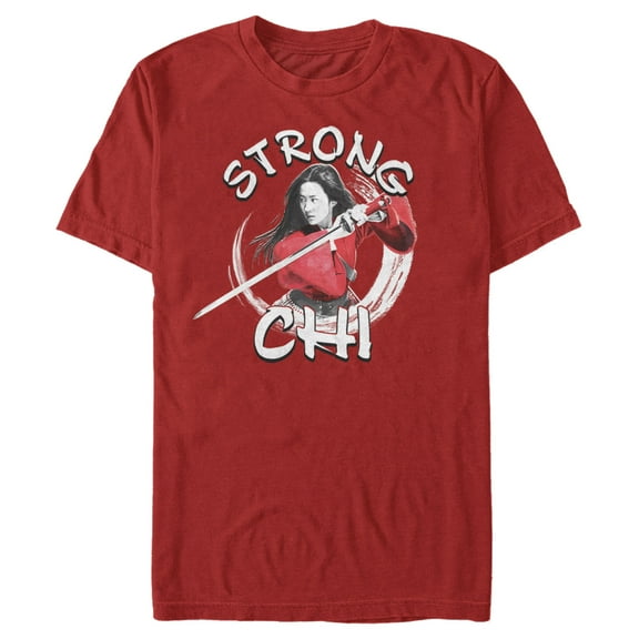 Men's Mulan Strong Chi Graphic Tee Red 2X Large