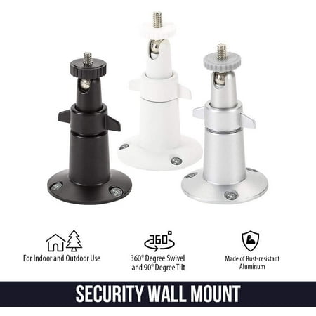 Wasserstein - Adjustable Indoor/Outdoor Wall Mount for Most Arlo Security Cameras - White