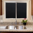 thumbnail image 7 of sixwipe Blackout Pleated Window Shades, No Drilling Temporary Cordless Blinds Light Filtering Fabric Pleated Paper Shades, Temporary Window Blinds for Indoor Window Covers, Easy Trimming & Installing(Black1-60*150CM), 7 of 7
