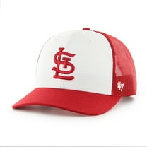 Men's '47 White/Red St. Louis Cardinals Freshman Trucker Adjustable Hat