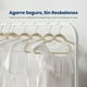 thumbnail image 3 of Ganchos de Terciopelo Premium Serenelife, Ahorradores de Espacio, Resistentes, con Gancho Metálico Giratorio de 360°, para Trajes, Pantalones y Vestidos, Marfil, Pack 50, 3 of 7