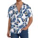 thumbnail image 1 of Fotbe Beautiful Butterflies Camisa Estampada de Manga Corta para Hombre, Casual de Verano, Estilo Playero, Sin Arrugas-XX-Large, 1 of 5