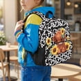 thumbnail image 2 of KUIFORTI Cow Sunflower Toddler Backpack Boys Girls Kids School Bag with Multiple Organizer Pockets Adjustable Straps for Preschool Kindergarten Back to School Gifts, 2 of 7