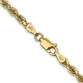 thumbnail image 2 of Diamond2Deal 14K Yellow Gold 3.35mm Rope Chain Necklace 30inch for Women, 2 of 4