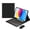blue, variant on Touch Keyboard Case for iPad 11th Gen 11" (A16) 2025 / iPad 10th Gen 10.9" 2022 (Yellow)