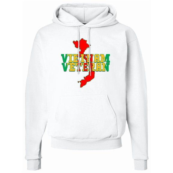 Inktastic Vietnam Veteran in Green Gold and Red Adult Hoodie Sweatshirt