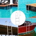 thumbnail image 2 of KFFKFF Boat Dock Ladder Removable 3 Steps with 500lbs Load Aluminum Dock Ladder, 2 of 9