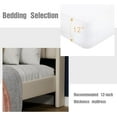 thumbnail image 5 of WJORATA Upholstered Platform King Size Bed Frame with Headboard Wooden Slats Support,Beige, 5 of 6