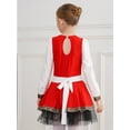 thumbnail image 4 of Sywiyi Costume Oktoberfest pour Filles Robe Traditionnelle Allemande Bavarois Dirndl Robe de Fête Dansante Rouge 6, 4 of 7