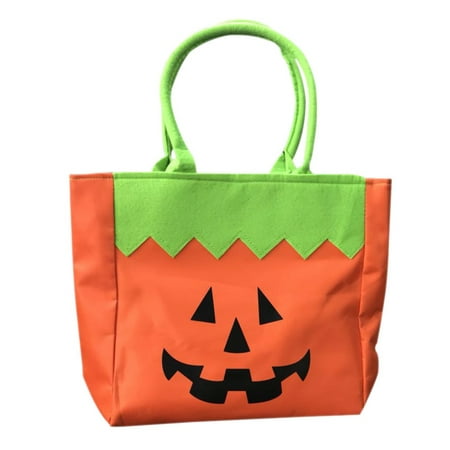 ZEDWELL Halloween Gift Bag Trick Or Treat Candy Bag Party Leather Pouch For (Best Way To Treat Leather)