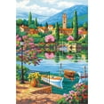 thumbnail image 2 of Paint Works Paint By Number Kit 14"X20"-Village Lake Afternoon, 2 of 2