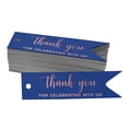 thumbnail image 1 of Inkdotpot Rose Gold Foil Paper Hang Tags Thank You For Celebrating With Us Bridal Shower Favor Tags 100 Pieces, 1 of 6