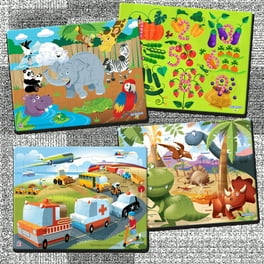 4-Pack Puzzles — 25-Piece Inlay Puzzles for Children — Ages