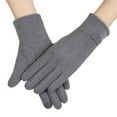 thumbnail image 2 of ManxiVoo Women's Lined Winter Gloves Offering Touchscreen Functionality For Easy Use And Reliable Warmth In Frosty Weather Grey, 2 of 3