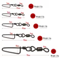 thumbnail image 4 of 50 Pcs Connecteur de Pêche en Acier Inoxydable Roulement à Goupilles Pivotantes Accessoires de Pêche 2(45mm 80lbs), 4 of 5