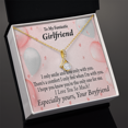thumbnail image 4 of To My Girlfriend Girlfriend The Only One For Me Alluring Ribbon Necklace Message Card, 4 of 7