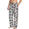 thumbnail image 2 of Uemuo Turtle Pattern Men's Wide Leg Palazzo Lounge Pants with Pockets Light Weight Loose Comfy Casual Pajama Pants-Large, 2 of 9