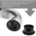 thumbnail image 4 of czcpp-Duct Connector Flange 6 Inch, Plastic Straight Pipe Flanges for 6" Ducting Pipes Hoses Heating Cooling HVAC Ventilation Use, 4 of 4
