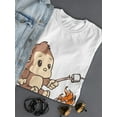 thumbnail image 3 of Cute Bigfoot Marshmallows Fire T-Shirt Women -Image by Shutterstock, Female x-Large, 3 of 4