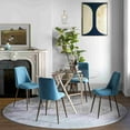thumbnail image 2 of HOMCOM Dining Chairs Set of 4, Accent Chair with Velvet-touch Upholstery, 2 of 10
