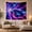 Cosmic Car, variant on Silver Sports Car on Reflective Surface with Milky Way Night Sky, Dramatic Digital Art for Car Enthusiasts, Automotive Wall Decor Christmas Gift, Tapestry Wall Hanging for Bedroom and Dorm