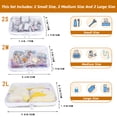 thumbnail image 2 of Clear Hard Shell Zipper Case, 2 of 7