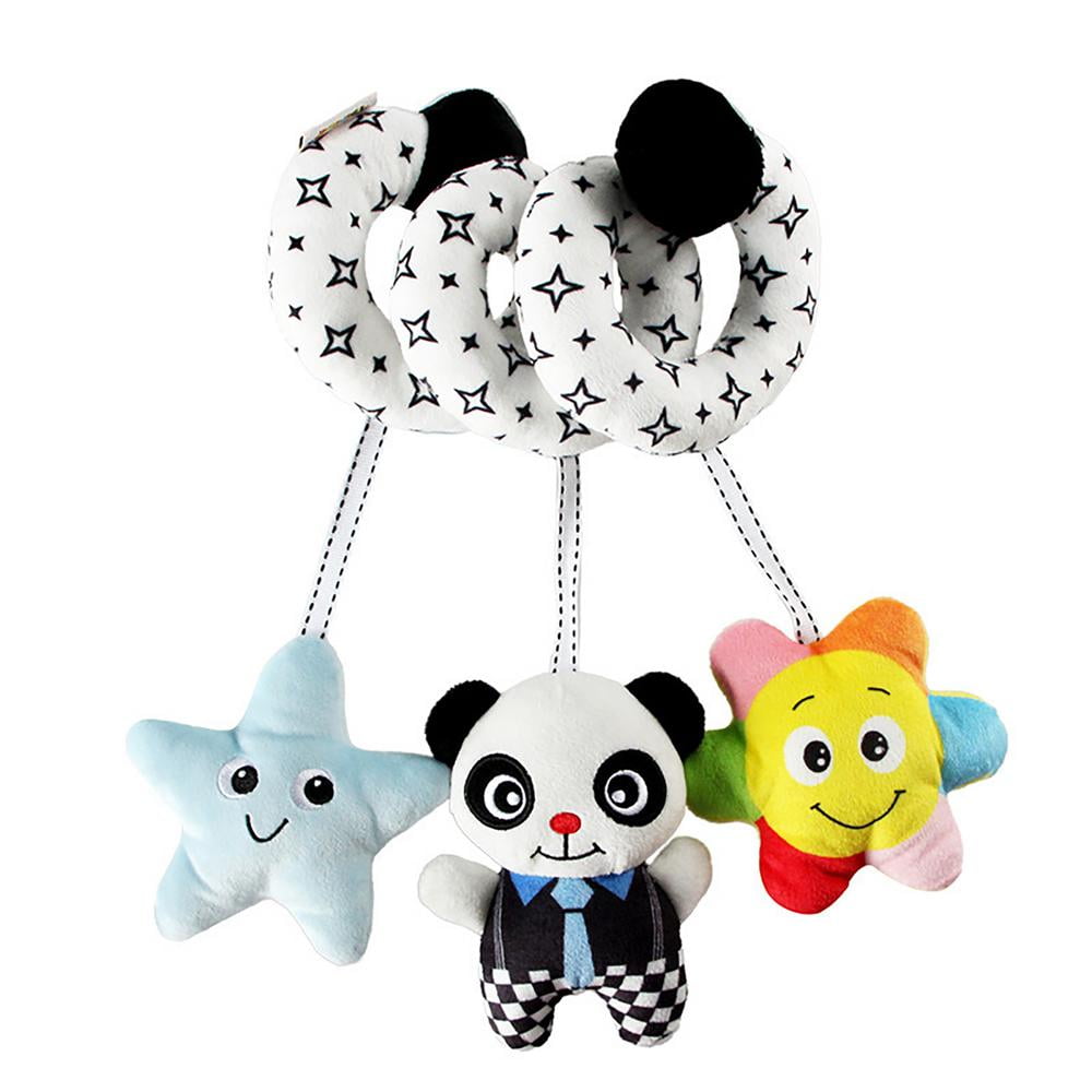 Baby Kids Rattle Toys Cartoon Animal Plush Hand Bell Stroller Crib Hanging WA 