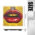 thumbnail image 2 of Bathroom Scale, Highly Accurate Digital Body Scale,Precisely Measures Weight up to 400 lbs-Red Lips In Retro Comic Book Style With Halftone Dots, 2 of 4