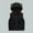 11Black, variant on Hicidod Toddler Down Vest Cute Bear Ears Hooded Zipper Warm Baby Jacket Fleece Lined Windproof Puffer Vests for Winter Fall Spring