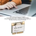thumbnail image 4 of WiFi 6 Wireless Card, Plug and Play WiFi 6 Wireless  Card Adapter Mini PCIE Interface  for  10 11 for Laptop, 4 of 7