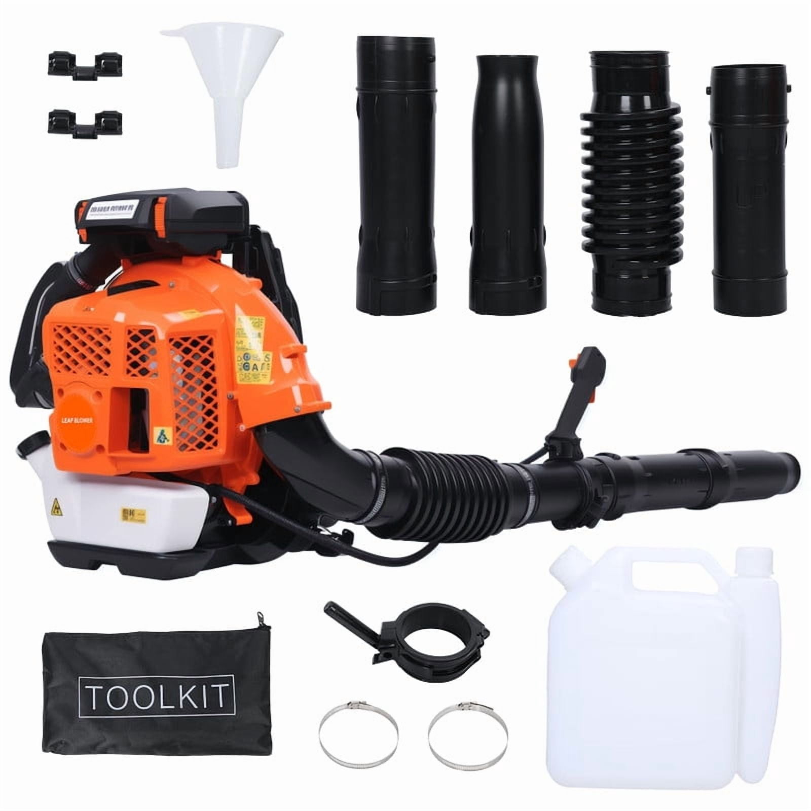 80CC Gas Backpack Leaf Blower 2-Cycle Enginee 900 CFM 206 MPH Ergonomic Harness System Low Vibration and Cruise Control Powerful Gas Blowers for Lawn Yard Care-Gifts for Dad