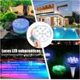 thumbnail image 3 of 8 Piezas Luz LED para Piscina, Luces Color RGB con Control Remoto, 13 lámparas Luces LED Sumergibles, IP68 a Prueba de Agua, para Acuarios, Fuentes, Piscina (8), 3 of 6