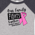 thumbnail image 4 of Inktastic Our Family Fights Together Breast Cancer Awareness Boys or Girls Baby Bodysuit, 4 of 5