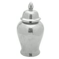 thumbnail image 2 of Red Lantern 18" Silver Crackle Temple Jar, 2 of 7