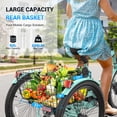 thumbnail image 4 of Gocio 24" Folding Electric Tricycle,Peak 500W Motor E-Trike for Adults,3-Wheel Electric Bike for Adults With 48V 10.4Ah Battery,Max 15.5Mph Cargo Motorized Tricycle UL2849 Certified, 4 of 10