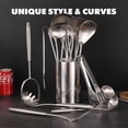 thumbnail image 3 of Juego de utensilios de cocina Standcn de 16 piezas de acero inoxidable, 3 of 8